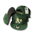 Oakland Athletics Green with White and Yellow Embroidered Logo Snapback Cap