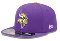 Minnesota Vikings NFL Fitted Hat with Team Logo - Purple and Yellow