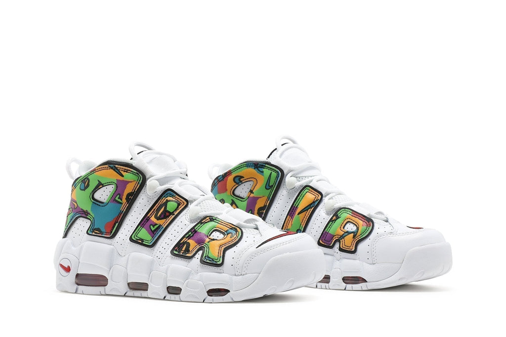 Nike Air More Uptempo Peace Love Swoosh Sneakers